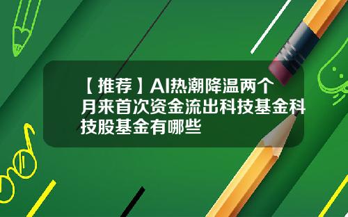 【推荐】AI热潮降温两个月来首次资金流出科技基金科技股基金有哪些