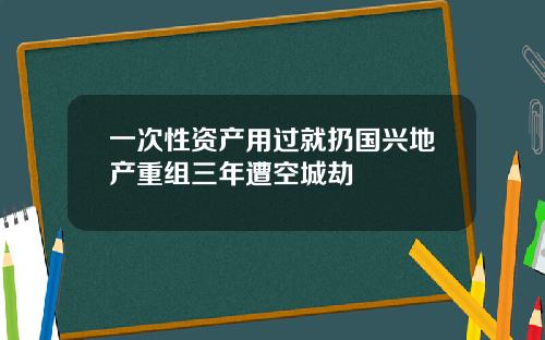 一次性资产用过就扔国兴地产重组三年遭空城劫