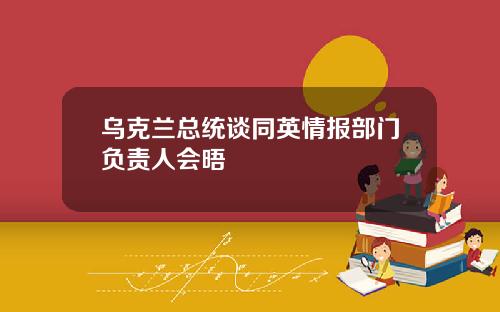 乌克兰总统谈同英情报部门负责人会晤