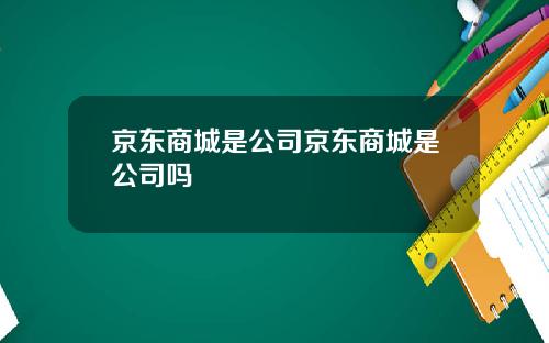 京东商城是公司京东商城是公司吗