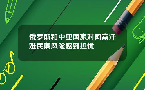 俄罗斯和中亚国家对阿富汗难民潮风险感到担忧