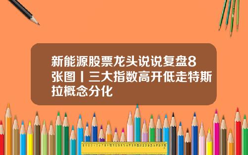 新能源股票龙头说说复盘8张图丨三大指数高开低走特斯拉概念分化