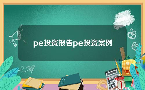 pe投资报告pe投资案例