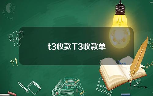 t3收款T3收款单