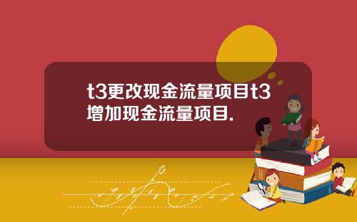 t3更改现金流量项目t3增加现金流量项目.