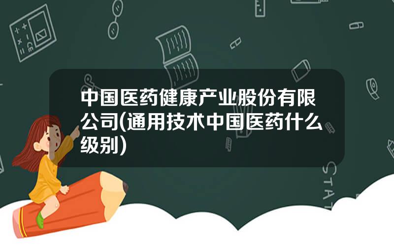 中国医药健康产业股份有限公司(通用技术中国医药什么级别)