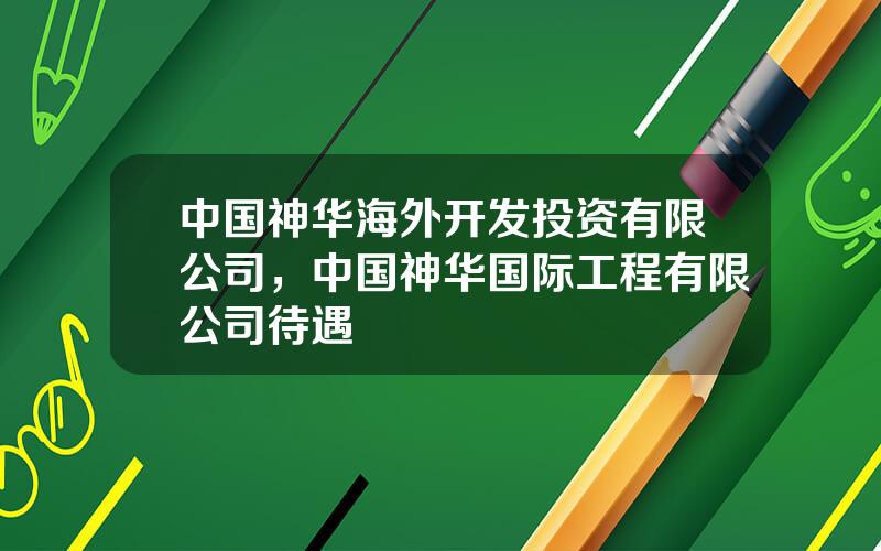 中国神华海外开发投资有限公司，中国神华国际工程有限公司待遇