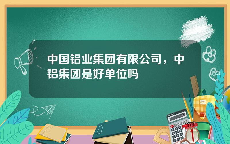 中国铝业集团有限公司，中铝集团是好单位吗