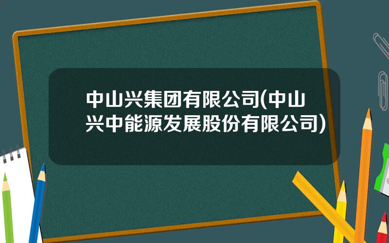 中山兴集团有限公司(中山兴中能源发展股份有限公司)