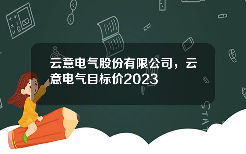 云意电气股份有限公司，云意电气目标价2023